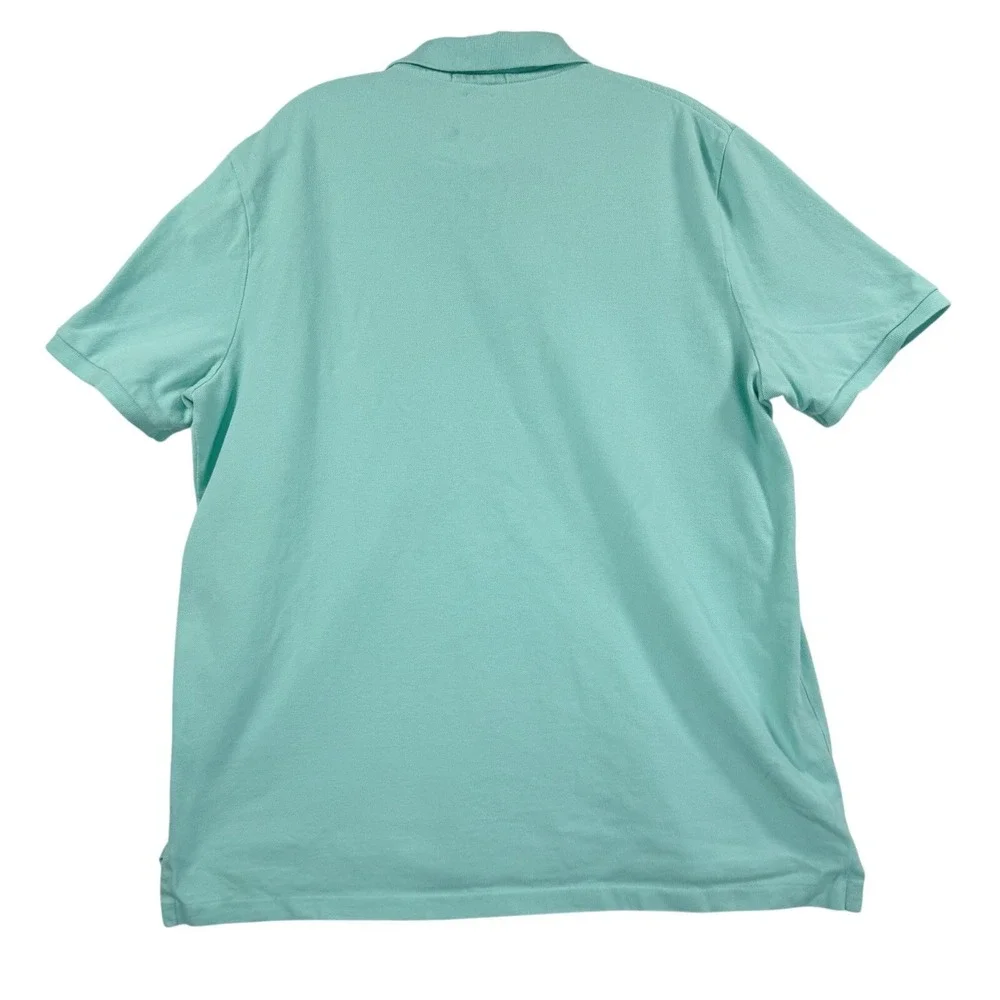 Polo Ralph Lauren Polo Shirt Mens L Mint Green Classic Fit Short Sleeve Preppy